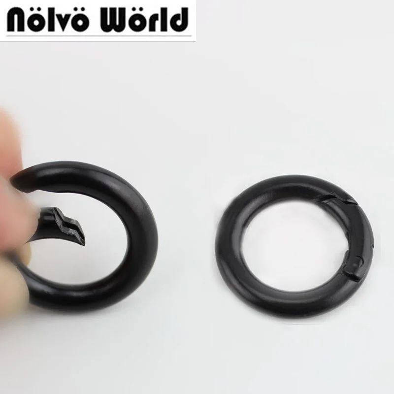 

10pcs 50pcs 20mm Dark black color High quality Snap Spring Ring for Making Purse Bag Handbag Handle Connector