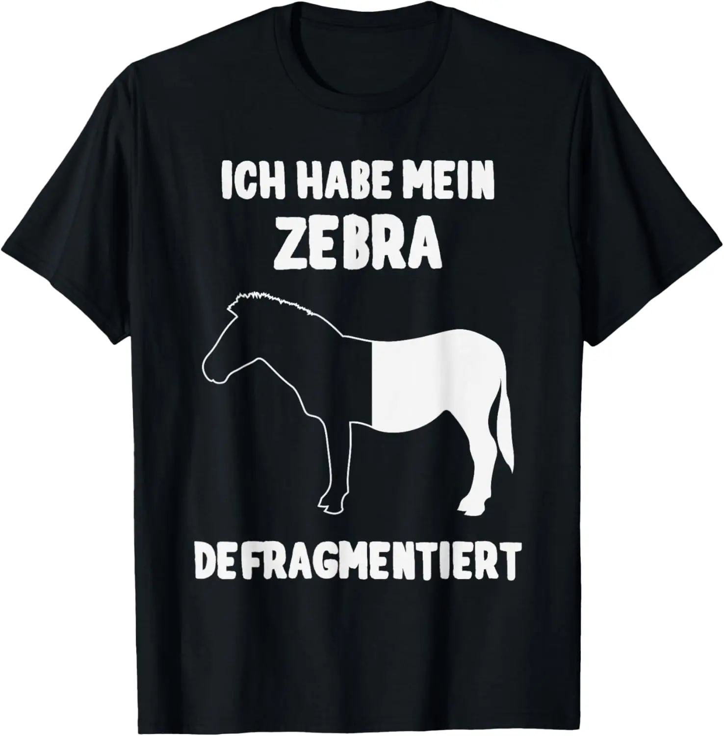 Я дефрагментированная футболка My Zebra Computer Scientist