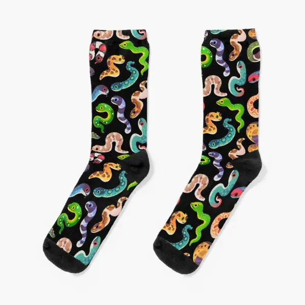 

Serpent Day Crew Socks Sports Cotton Comfortable Black Girls Unisex Funny Pattern Autumn Cartoon Ladies Short Winter Best