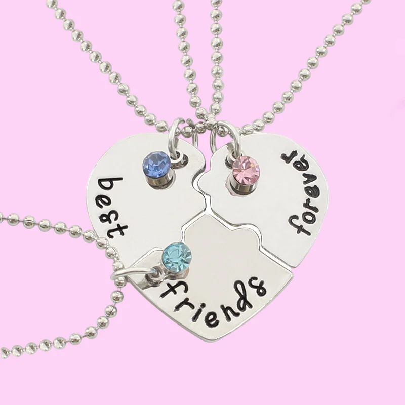 

3 шт. ожерелье «Три в одном» ожерелье для девушки подруги подходящее ожерелье ювелирные изделия на день рождения Новогодний подарочный набо...