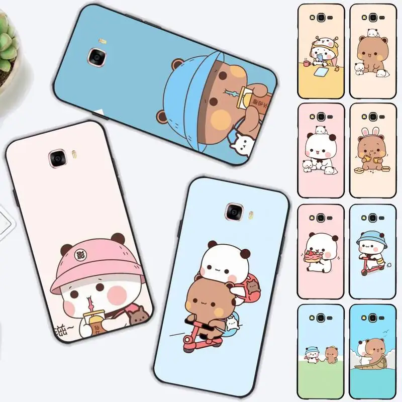

Bubududu Panda Phone Case for Samsung J 2 3 4 5 6 7 8 prime plus 2018 2017 2016 core
