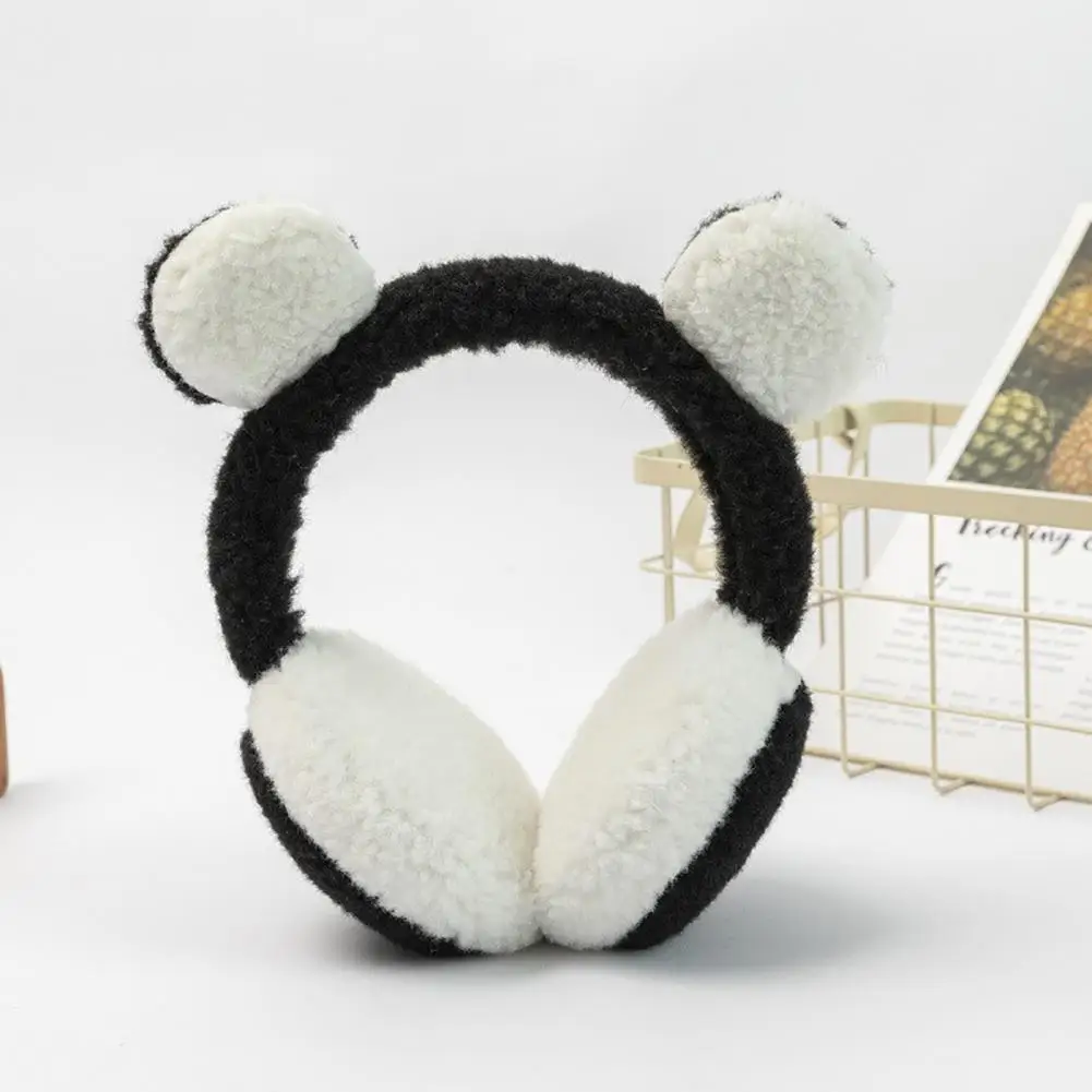 

Ear Warmer Non-slip Skin-Touching Anti-freeze Lady Thickened Fleece Warm Ear Protectors Plush Earmuffs for Shopping