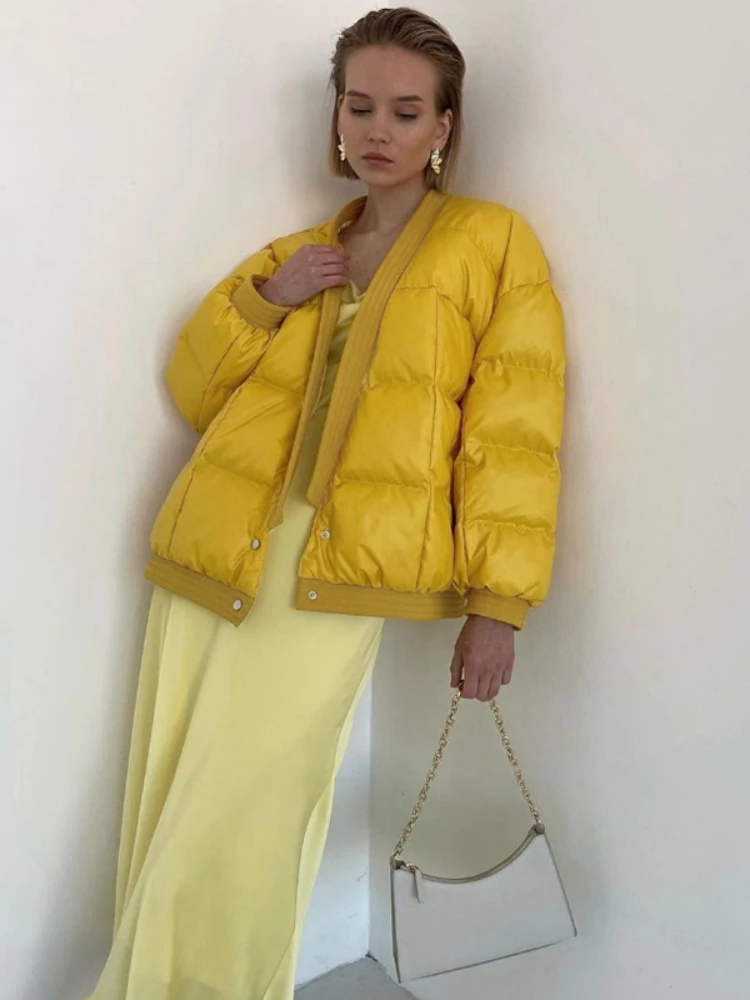WeiYao 2022 Harajuku Womens Warm Thicken Fashion Coat Autumn Winter Casual Jacket Female y2k Streetwear Hip Hop Coat Woman