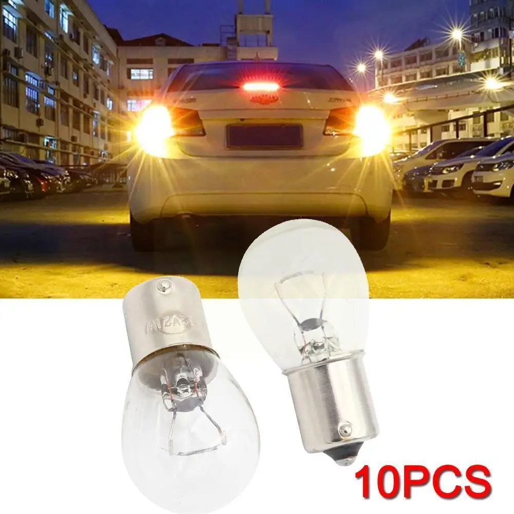 

10pcs 12v 1157 Bay15d S25 Car Halogen Lamp Reverse Tail Brake Light Feet Turn Brake Low Light Signal And Light High Gun P1M6