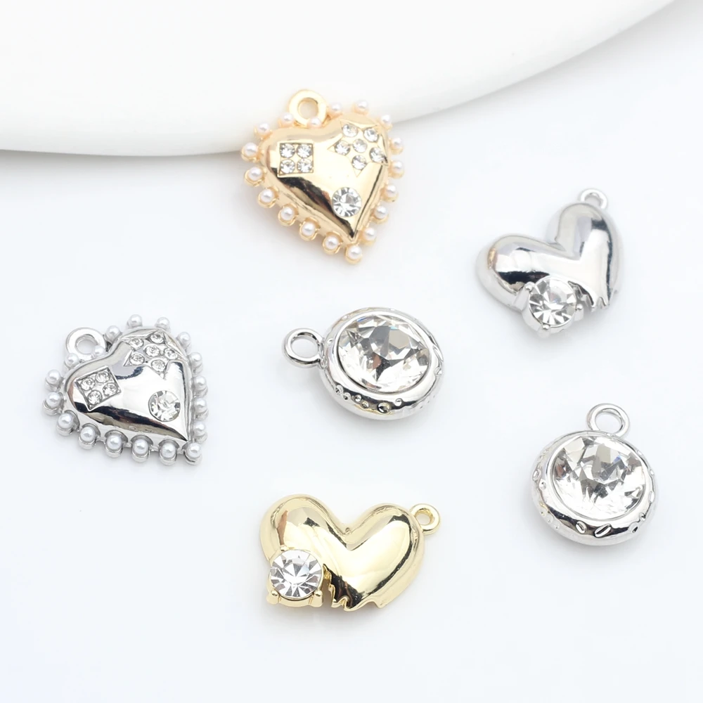 

6 шт./партия, подвеска из цинкового сплава с жемчугом