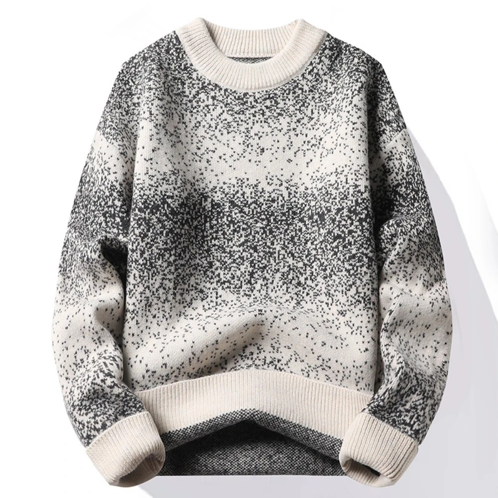 

Autumn and winter 2022 new round neck sweater men's casual versatile knitwear bottoming shirt youth warm men pullover