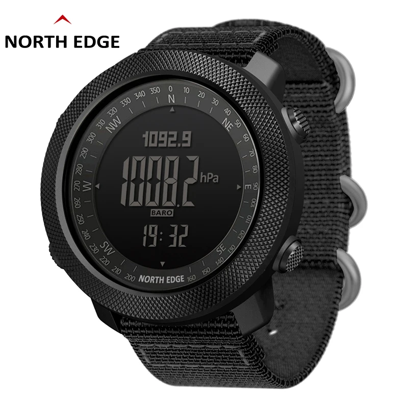 Apache Men's sport Digital Watch  Hours Running Swimming Military  Army Watches  Altimeter Barometer Compass  Waterproof  50m