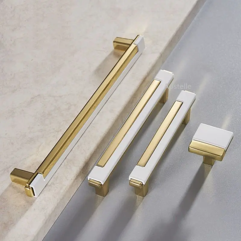 

Light Luxury Golden Chrome Kitchen Handle Wardrobe Drawer Handle Furniture Hardware Door Fashion Handle Handle Cabinet