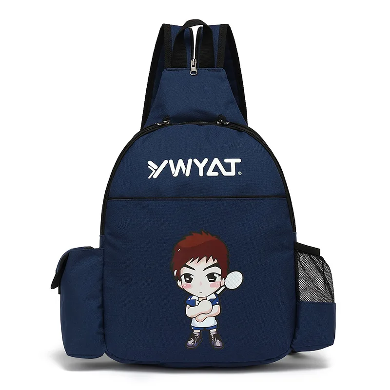 YWYAT Badminton Bag for 2 Rackets Polyester Boys Girls Kids Sports Badminton Racquet Cover Children Shoulder Backpack