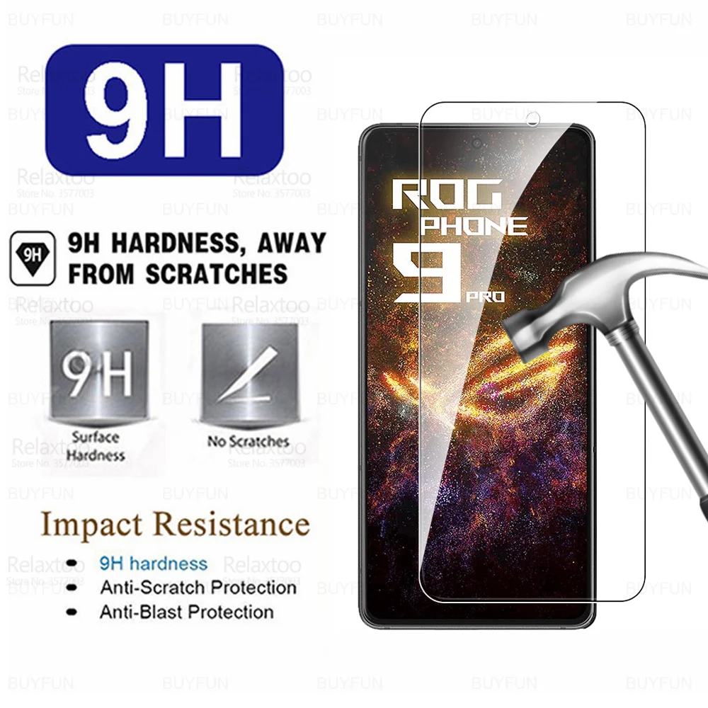 1-4 шт. закаленное стекло для Asus ROG Phone 9 Pro Защитная пленка экрана ROGPhone 9Pro ROGPhone9 Phone9 5G
