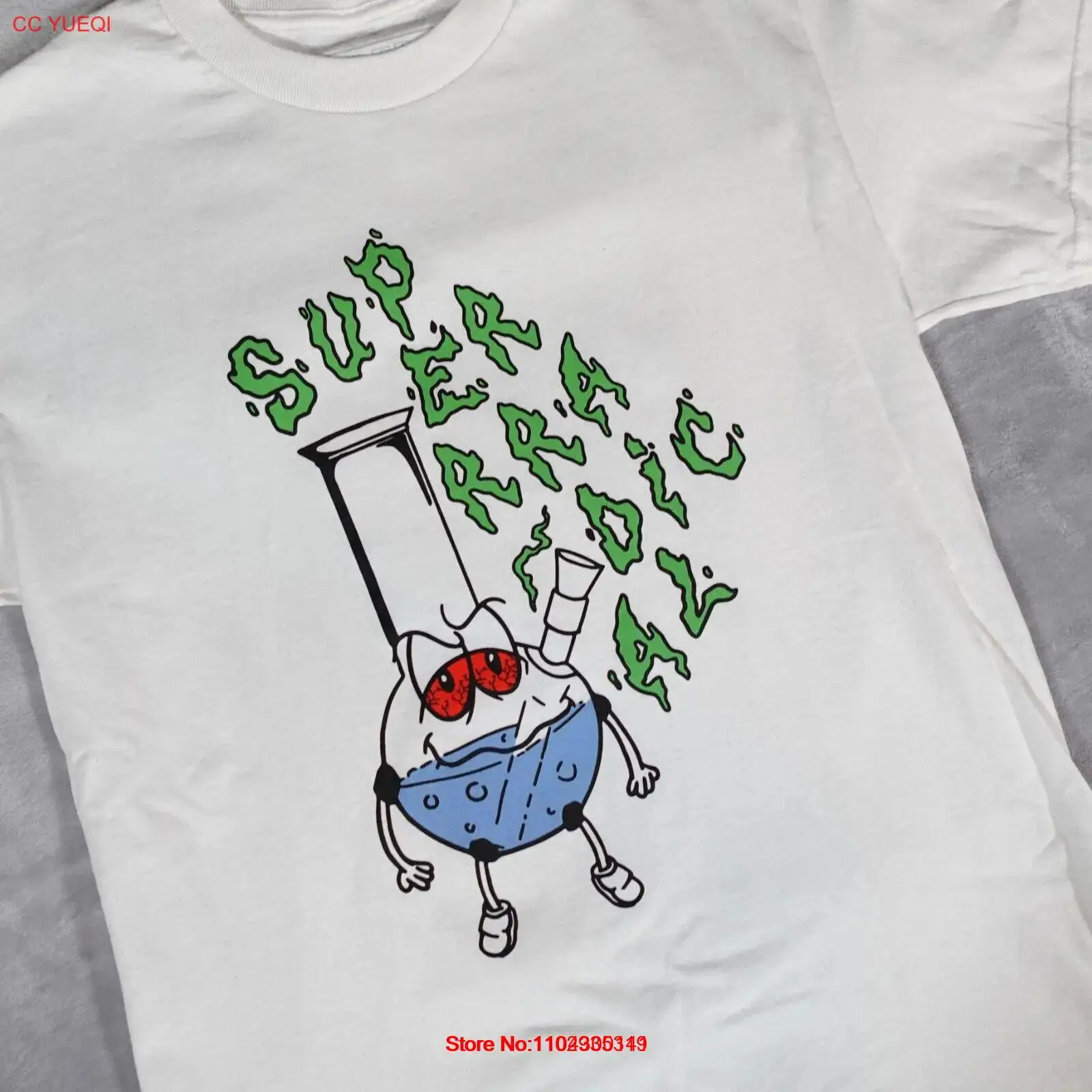 Футболка Superrradical Bong Smoke мужская уличная одежда среднего размера с героями