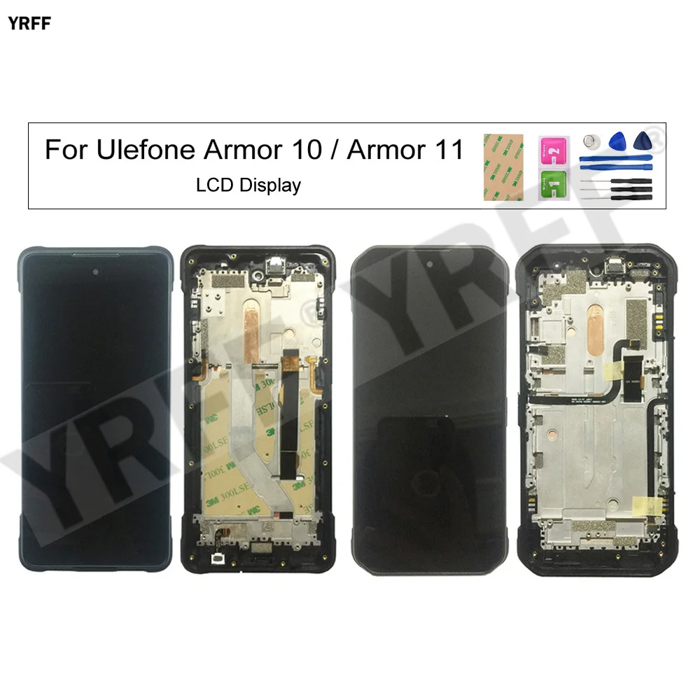 

Original Used With Frame Lcd Screens For Ulefone Armor 10/11 LCD Display+Touch Screen Digitizer Phone Panel Sensor Assembly