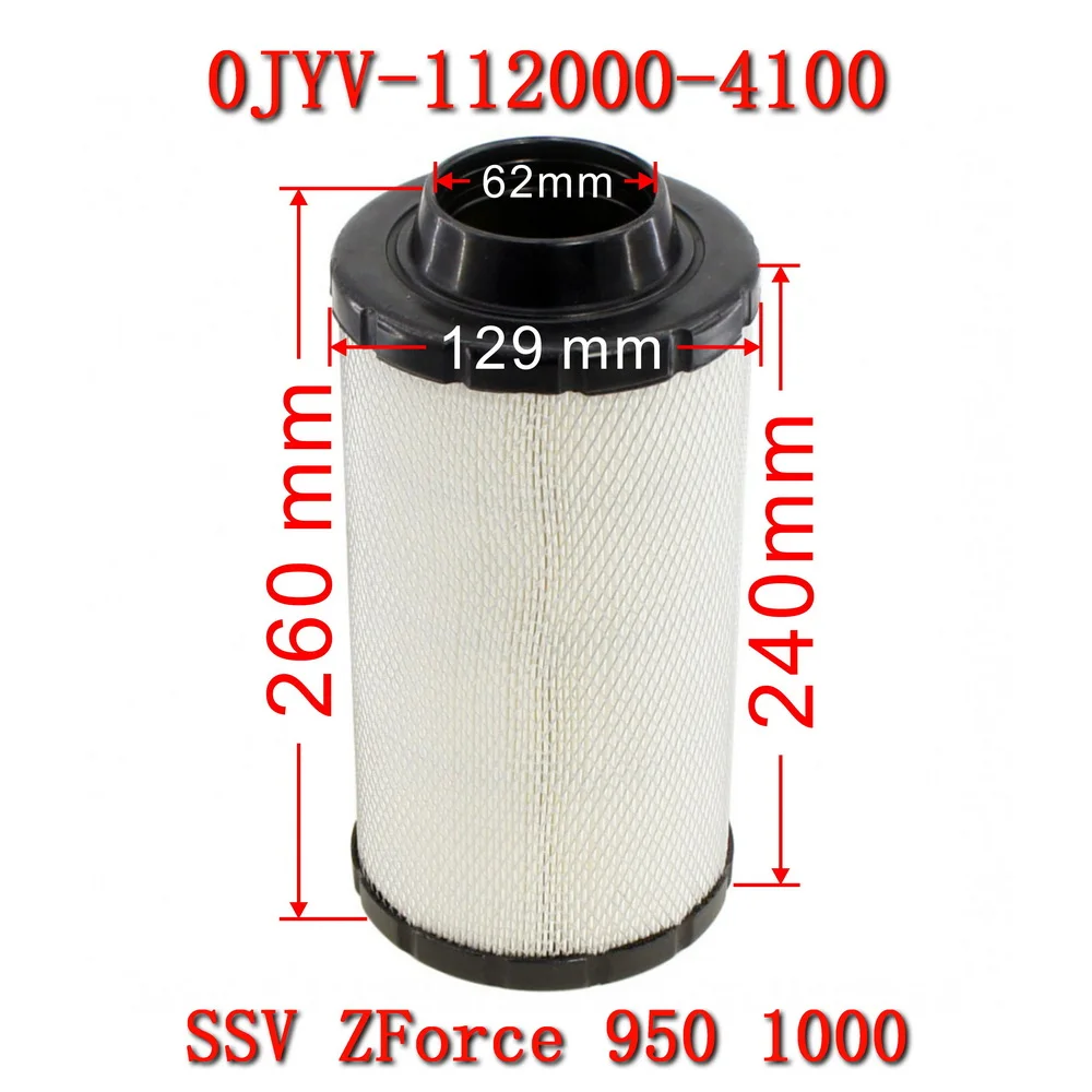 

Оригинальный элемент воздушного фильтра 0JYV-112000-4100 240/260 мм * 121 мм для CF Moto SSV аксессуары CForze ZForce 1000STR-3L 950 мотоцикл