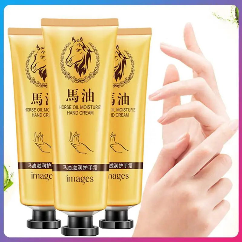 

1PC Hot NEW 30g Winter Anti-crack Hand Cream Horse Oil Repair Anti-Aging Whitening Hand lotion Nourishing Hand Care Cream makeup