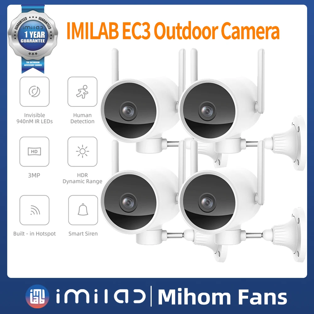 

Уличная камера видеонаблюдения IMILAB EC3 с поддержкой Wi-Fi, 2K, Ip