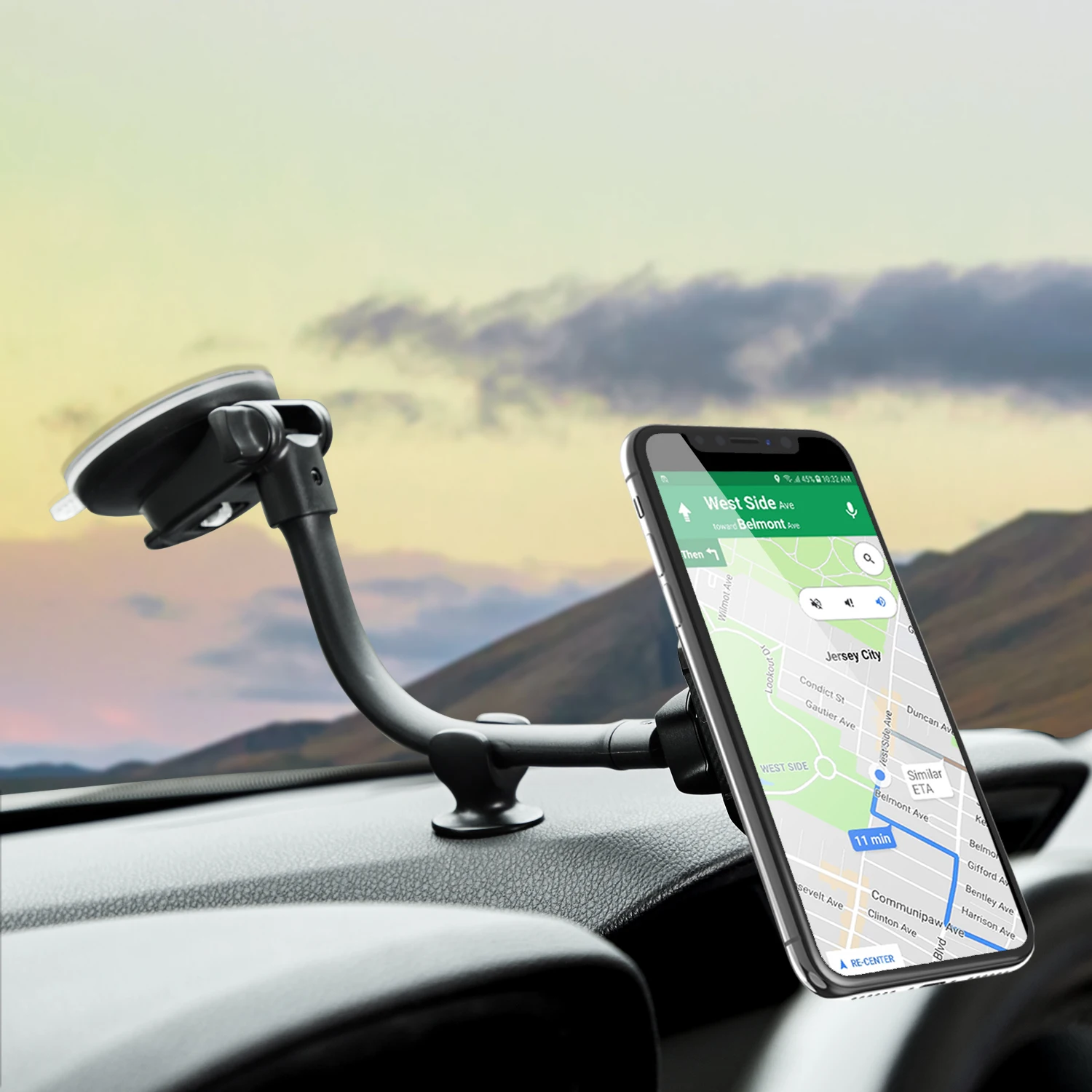 

Magnetic Holder Car Phone Holder Mount 360° Rotation Adjustable Mobile Phone Support