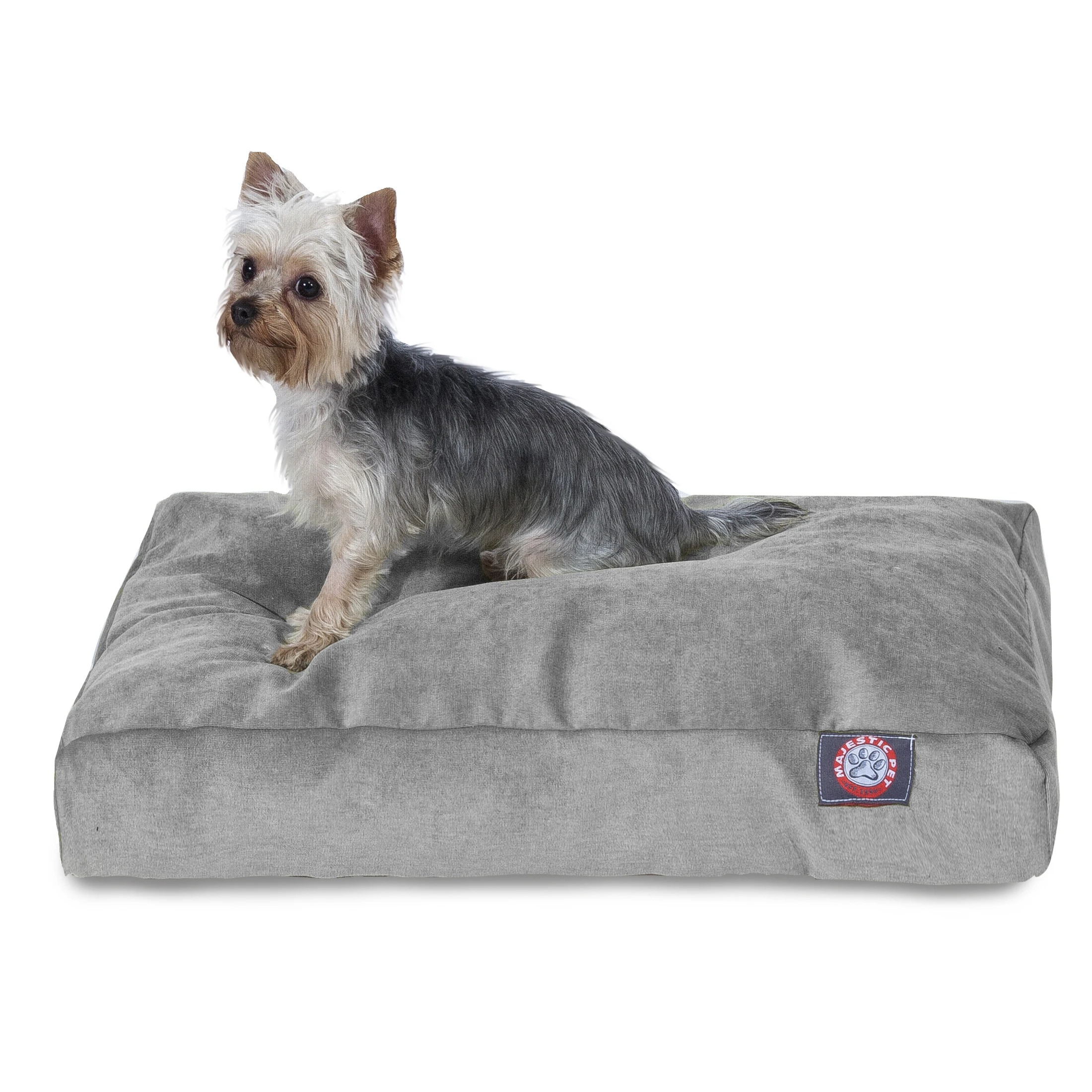 

HMTX | Villa Velvet Rectangle Pet Bed For Dogs, Removable Cover, Vintage, Medium
