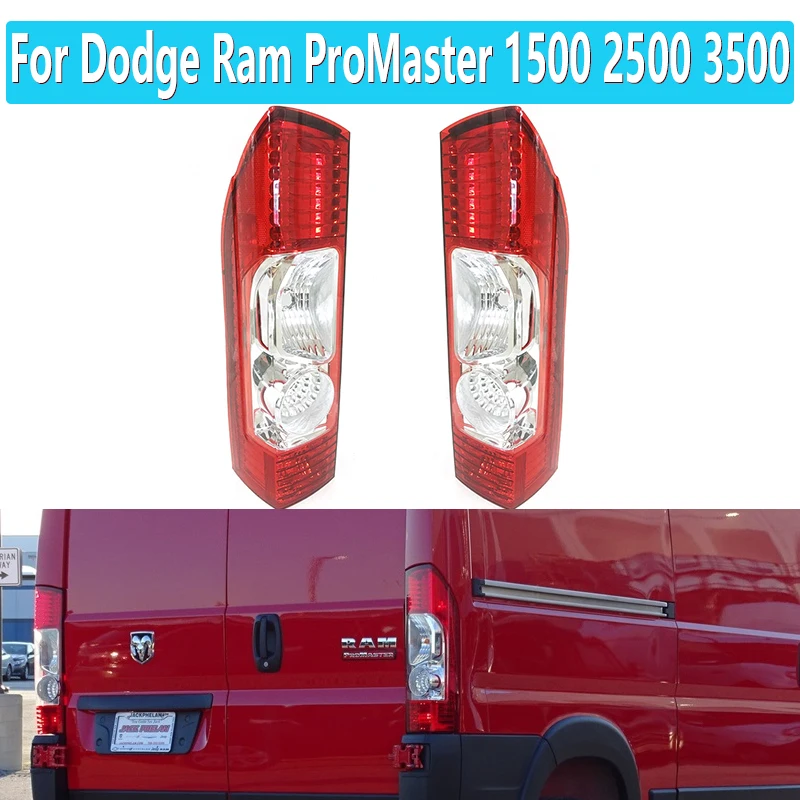 

Car Rear Tail Light Assembly For Dodge Ram ProMaster 1500 2500 3500 2014-2019 Brake Fog Lamp Warning No Bulb Car Accessories