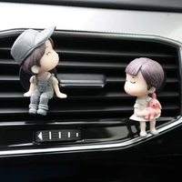 cartoon couples car perfume clip cute boy girl lovers air outlet aromatherapy clips auto interior decoration accessories