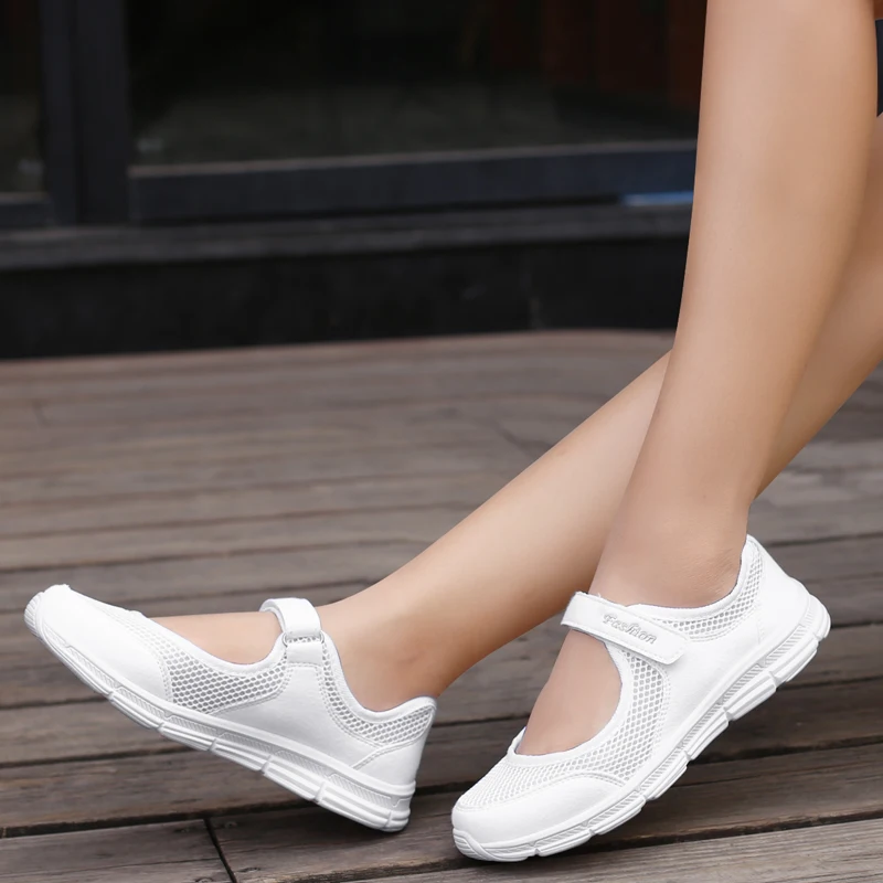 Women's Sneakers Women Walking Shoes Flat Outdoor Comfortable Breathable Casual Mom Boat Shoes Female Soft Sole Lightweight