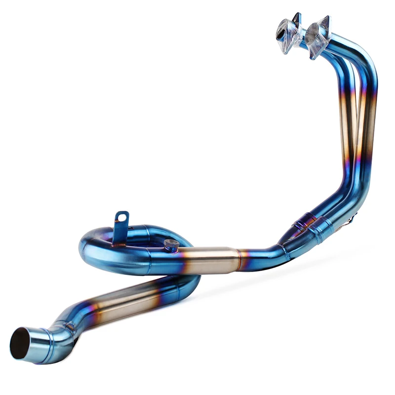 

R3 R25 R30 Full System Motorcycle exhaust pipe contato tubo de escape de moto front link pipe+exhaust pipe for yamaha r25 r3