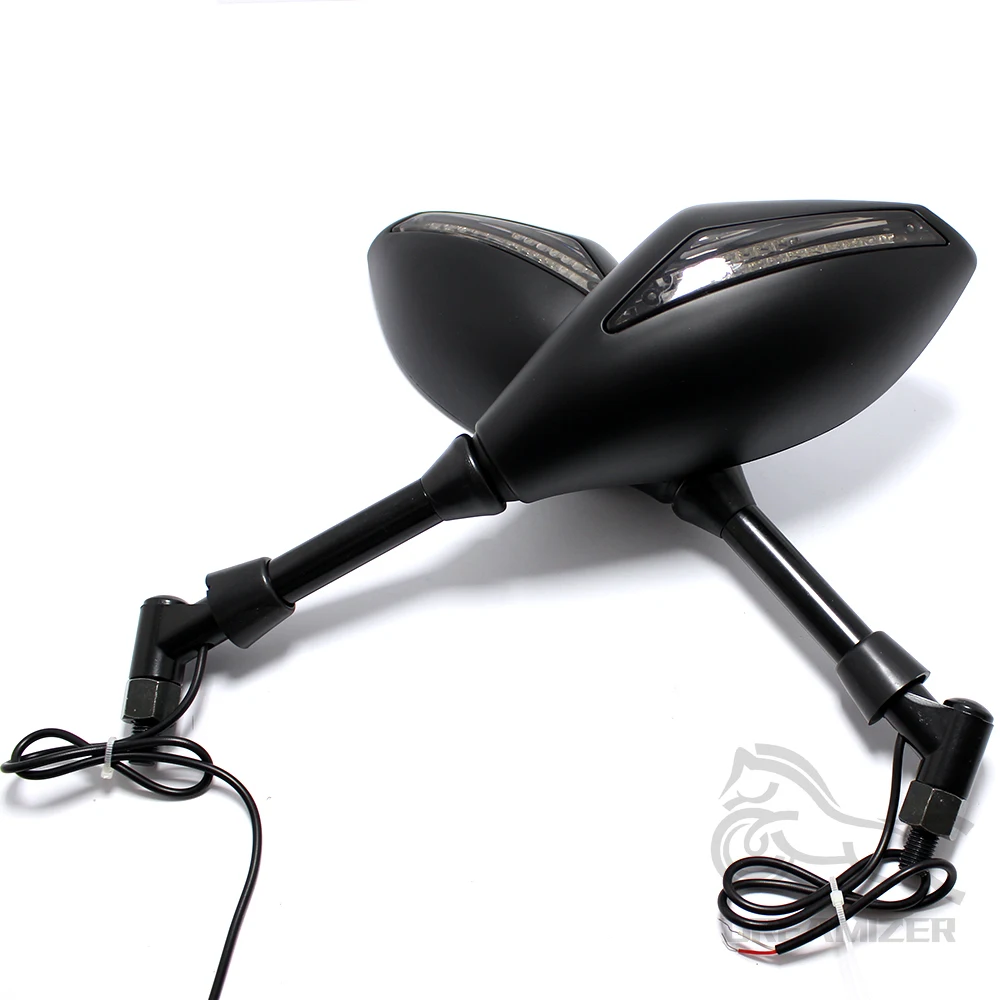 Зеркала заднего вида для мотоцикла Светодиодные поворотники 8/10 мм Hyosung GT125R GT250R