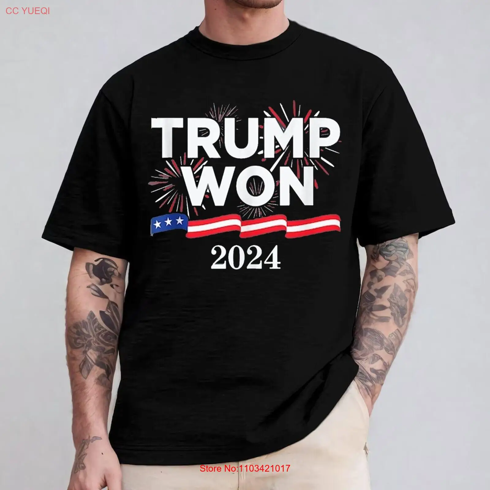 Рубашка Повернення президента Трампа футболка Трамп выиграл рубашка Вделай