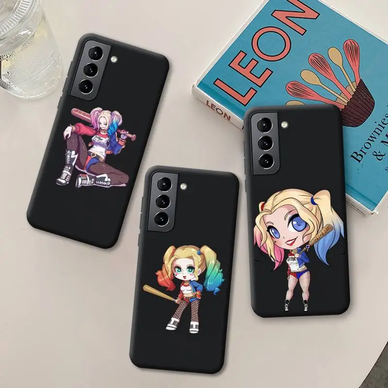 

Cartoon Harley Quinn Joker Phone Case for Samsung Galaxy S21 Ultra S20 FE M11 S8 S9 Plus S10 5G lite 2020 Silicone Soft Cover