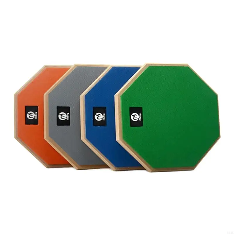 Фото U1JC Silent Drum Practic Pad 8 дюймов Двусторонняя барабанная площадка для ламб для тихих тренировок на манерах и на ваших №1
