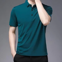 fashion men shirt lapel top turndown collar short sleeve shirt casual shirt fashion shirt