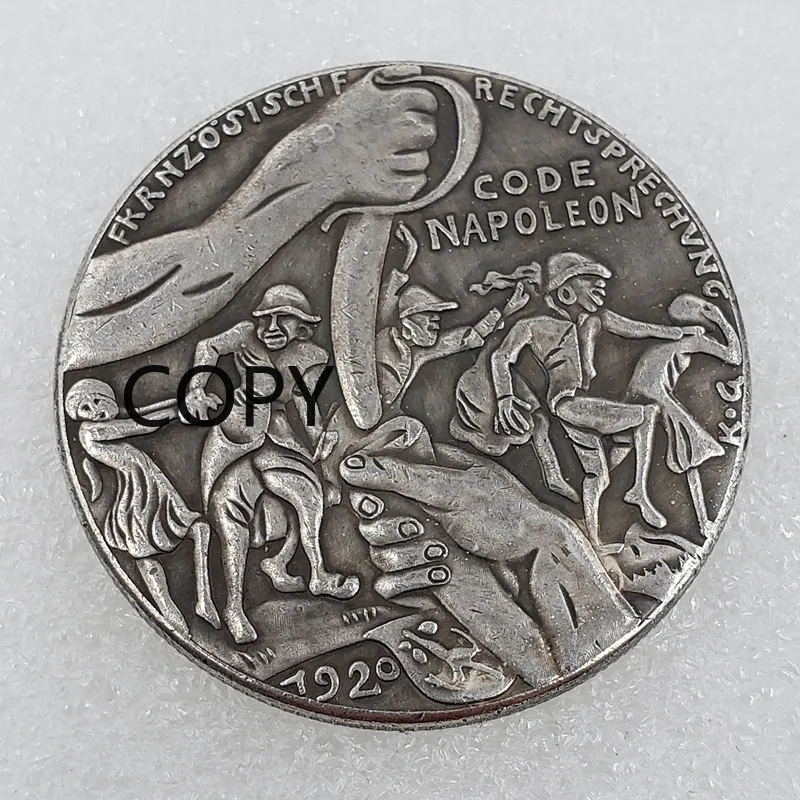 

1920 Antique Crafts Skull Wanderer Coin Morgan Silver Dollar Imitation Commemorative Coin