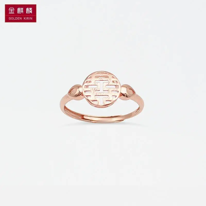 Русское 585 фиолетовое золото женское свободное кольцо с вырезами из розового