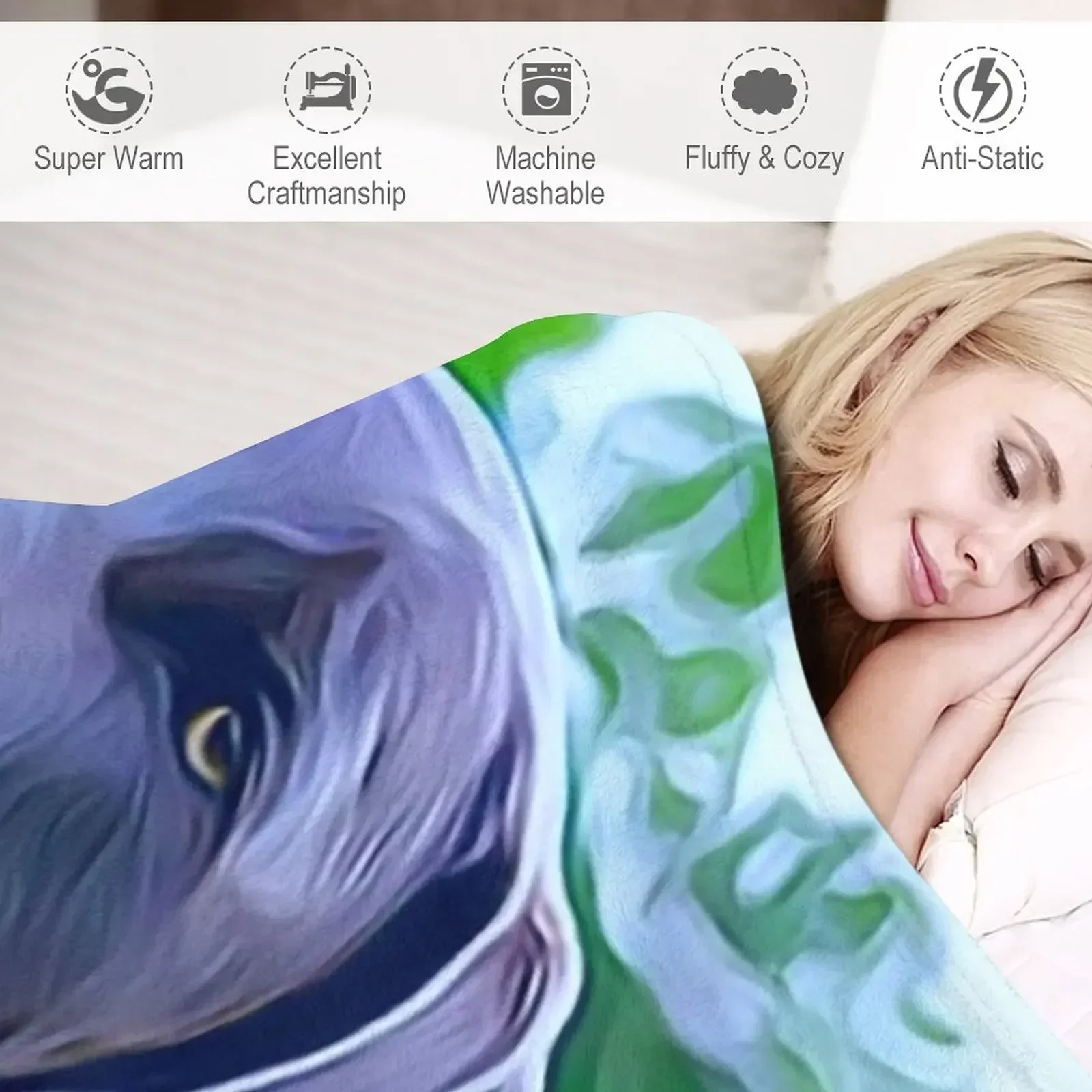 Новое одеяло для охотничьей собаки Weimaraner диван очень большое свободные одеяла в