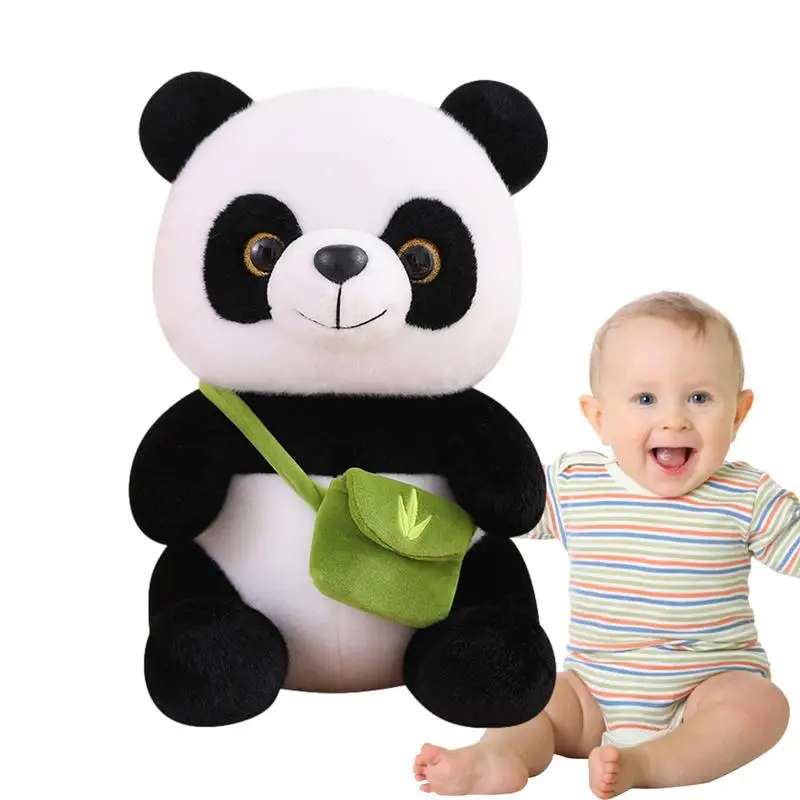 

Плюшевая подушка в форме панды, плюшевая подушка, милая панда, успокаивающие игрушки, подарок для нее/него, домашние офисы, искусственная тематика животных, прикроватная школа