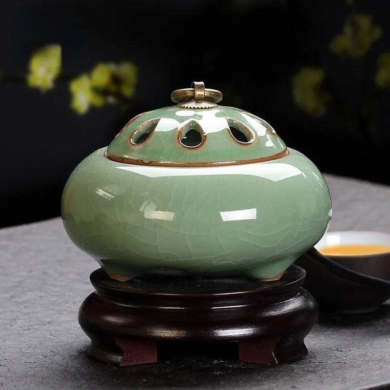 

Electric Ceramic Incense Burner Porcelain House Scent Candle Incense Holder Ceramic Bruciatore Incenso Home Decorations