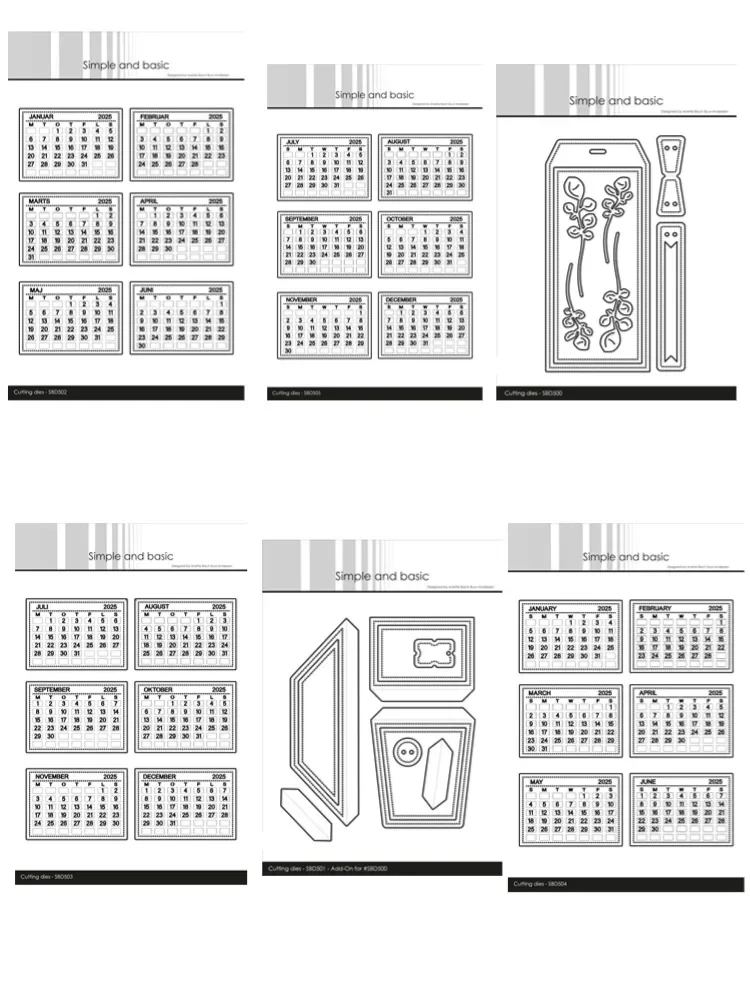 Металлические штампы для скрапбукинга Letter Parts 2025
