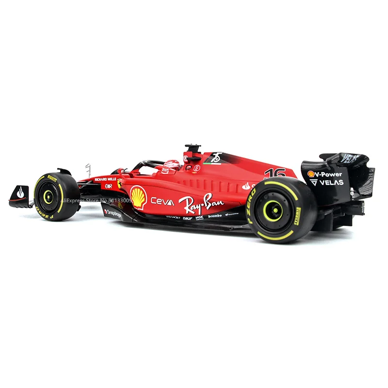 Bburago 1:18 new 2022 F1-75 F1 Racing #16 Charles Leclerc Formula Car Static Die Cast Vehicles Collectible Model Car Toys
