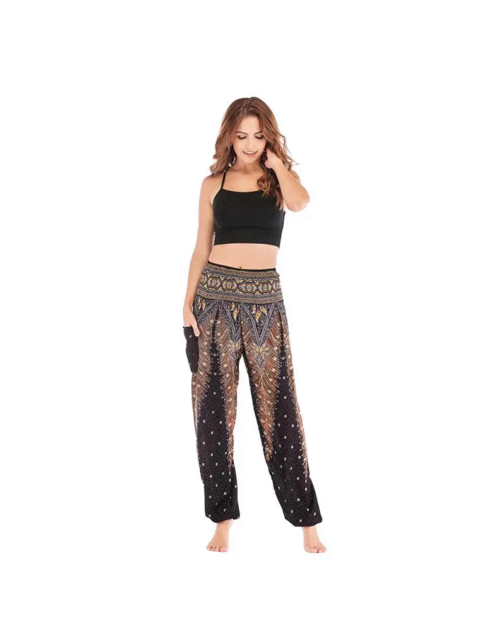 

H001 new fashion Thailand lantern pants yoga pants women's summer vacation sweatpants usps dropshipping