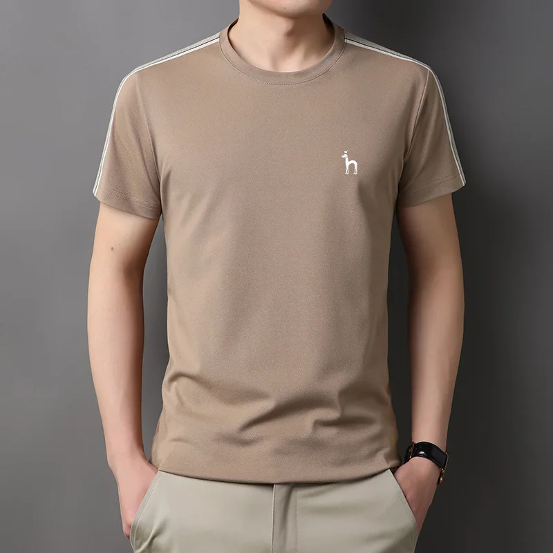 Hazzys New 2023 Summer Short Sleeve T-Shirt Men's Golf Fashion Loose Polo Shirt Men's Clothing Wear