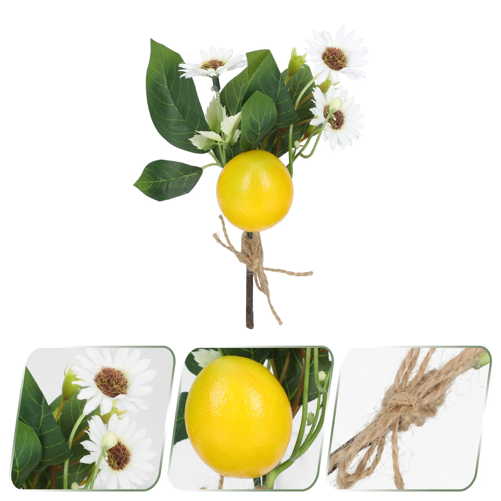 

Chic Imitation Plastic Lemon Flower Cutting Branches Home Decor for Art Decor
