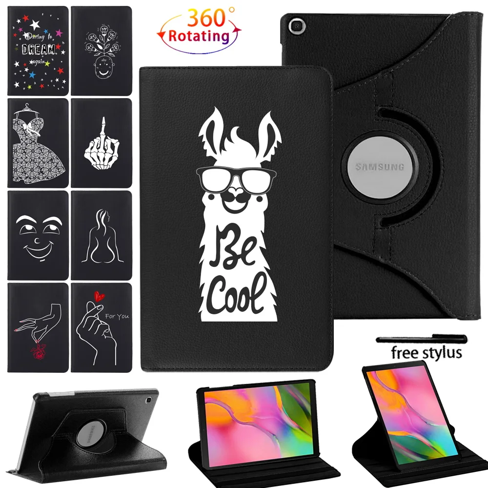 

360 Rotating Tablet Case for Samsung Galaxy Tab A8 10.5 X200/S6 Lite 10.4 P610/A7 10.4 T500 T505/Tab A 10.1 2019 T510 Cover Case