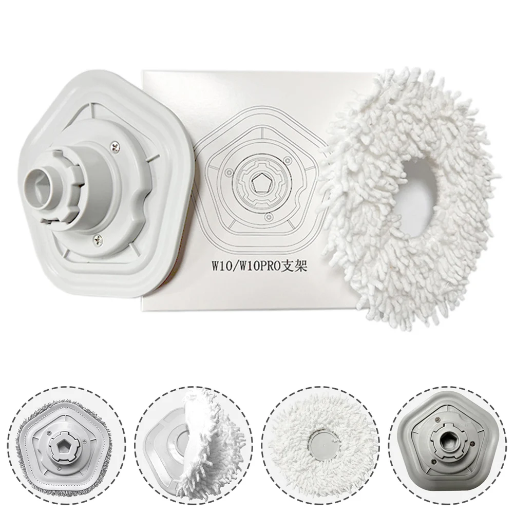 

For W10 Vacuum Cleaner Sweeping Robot Washable Tearable Rag Holder And Mop Cloth Vacuum Cleaner Accessories Sweeper Parts