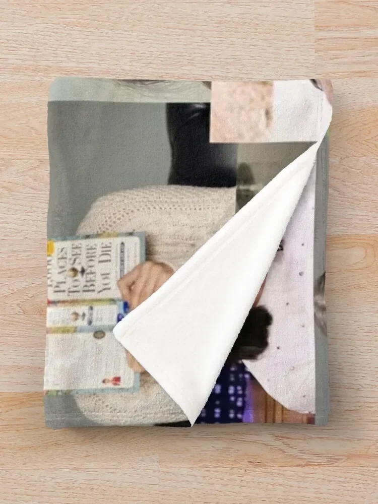 Коллаж Charli Dɺmelio одеяло фланелевая ткань пушистые элитные брендовые одеяла для