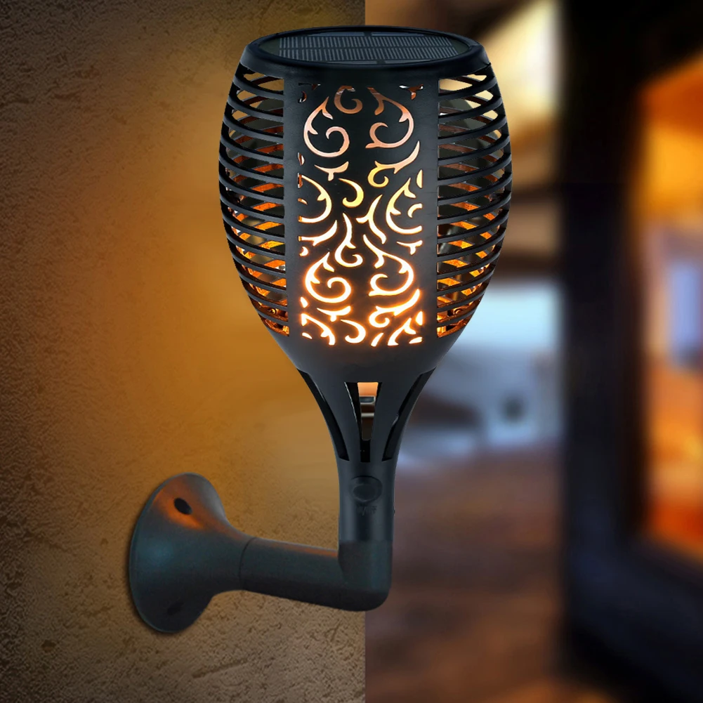

Hot Sale Solar Flame Lights Delicate Design Outdoor 96LED Solar Torch Light Waterproof Garden Lawn Flame Lamp Ground Lights