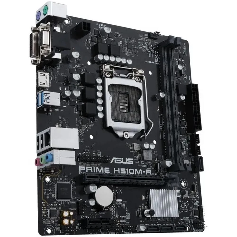 Материнская плата ASUS Prime H510M-R-SI H510 Socket-1200 2xDDR4 4xSATA3 1xPCI-E16x 2xUSB3.2 D-Sub DVI HDMI Glan mATX |