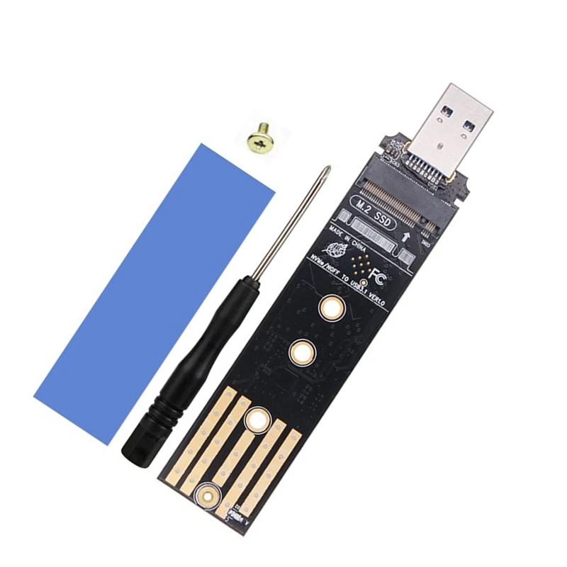 

Двухпротокольный корпус SSD USB C M.2 NVME Pcie NGFF USB3.1 GEN2 10 Гбит/с M2 SSD чехол адаптер для 2230/2242/2260/2280 SSD