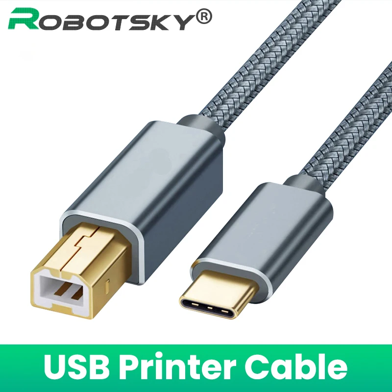 Cable de escáner USB tipo C a USB B 2,0 para impresora...