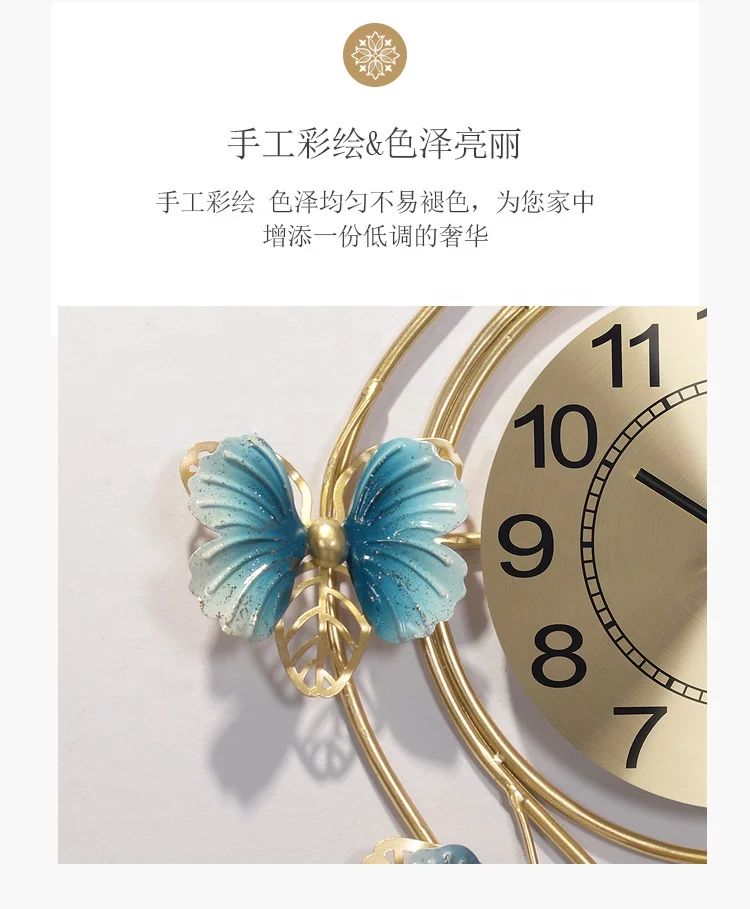 Европейский стиль домашняя мода креативные часы для гостиной роскошные