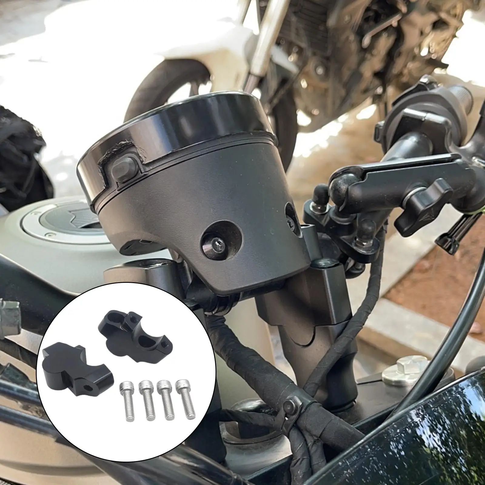 

Handlebar Risers Mount Clamp Professional Repair for