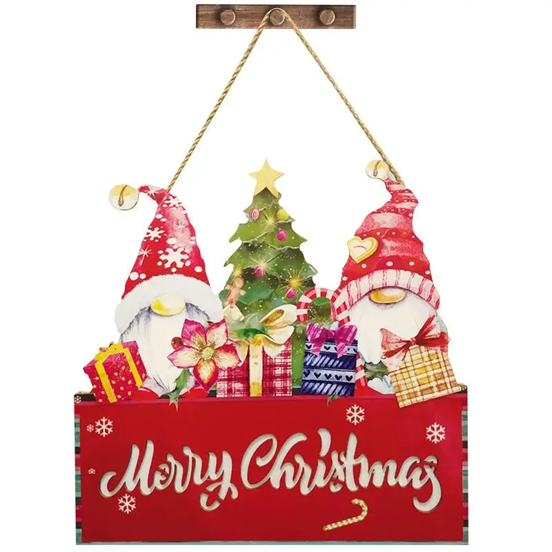 

Подвеска из натурального дерева, подсвеченные рождественские украшения, деревянное украшение для двери на стену, новогодние подарки, детские игрушки